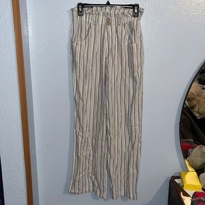 Rewind Blue and Gray Striped Pants